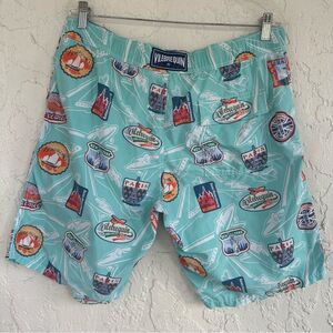 VILEBREQUIN Shorts Men XXL Swim Board Trunks International City Green
